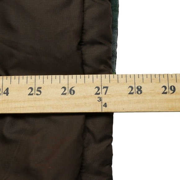 The North Face Reversible Flannel Insulated Shacket L Brown Green Plaid - Picture 10 of 10